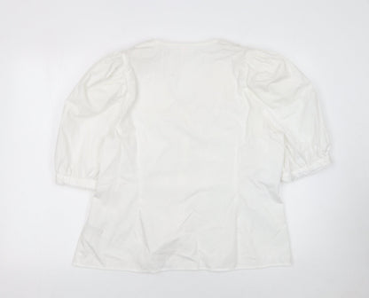 Womens UK Size 18 Savida White Tunic Blouse