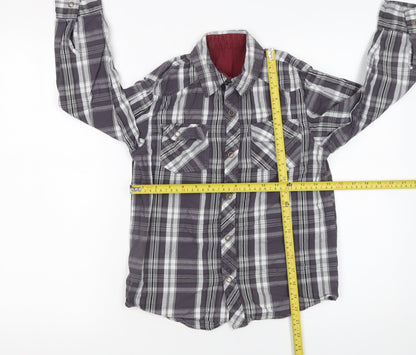 Boys UK Size 8-9 Years St. Bernard for Dunnes Grey Basic Button-Up