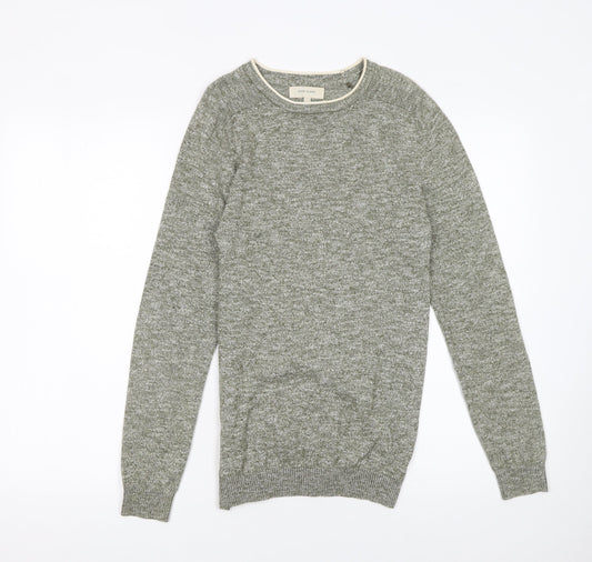 Mens UK Size XS River Island Grey Pullover Jumper