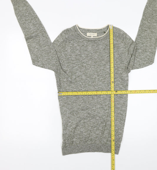 Mens UK Size XS River Island Grey Pullover Jumper
