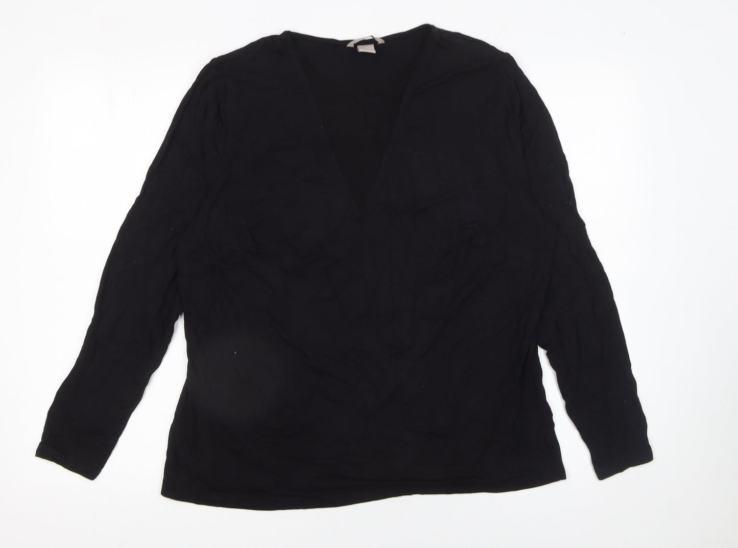 Womens UK Size 18 H&M Black Basic Blouse