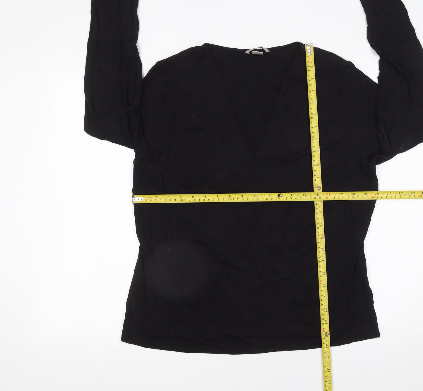 Womens UK Size 18 H&M Black Basic Blouse