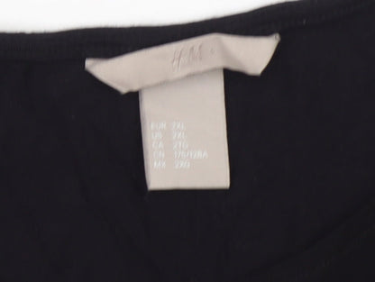 Womens UK Size 18 H&M Black Basic Blouse
