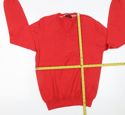 Mens UK Size M Filippo Riberti Red Pullover Jumper