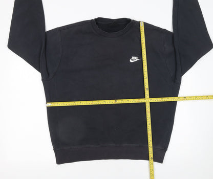 Mens UK Size M Nike Black Pullover Sweatshirt