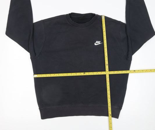 Mens UK Size M Nike Black Pullover Sweatshirt