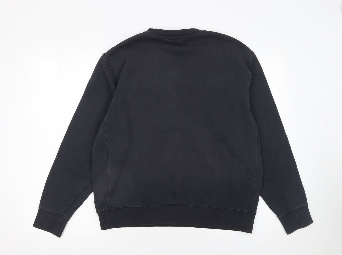 Mens UK Size M Nike Black Pullover Sweatshirt