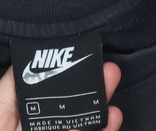 Mens UK Size M Nike Black Pullover Sweatshirt