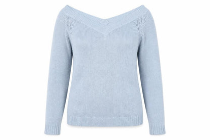 Womens UK Size XL ENERGY Blue Pullover Jumper