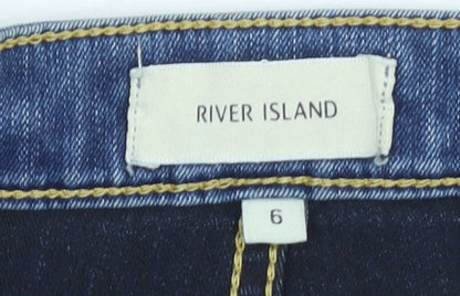 Womens UK Size 6 River Island Slim Fit Skinny Blue Jeans