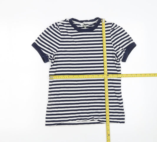 Womens UK Size 8 Joules Blue Basic T-Shirt