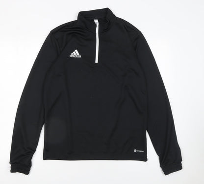 Mens UK Size M adidas Black Pullover Sweatshirt