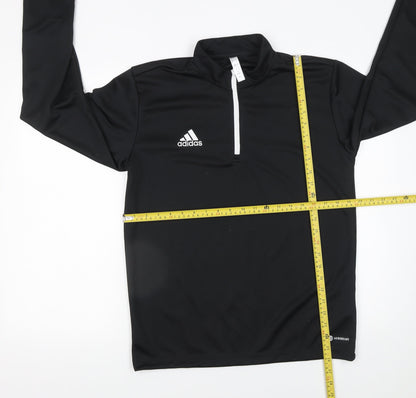 Mens UK Size M adidas Black Pullover Sweatshirt