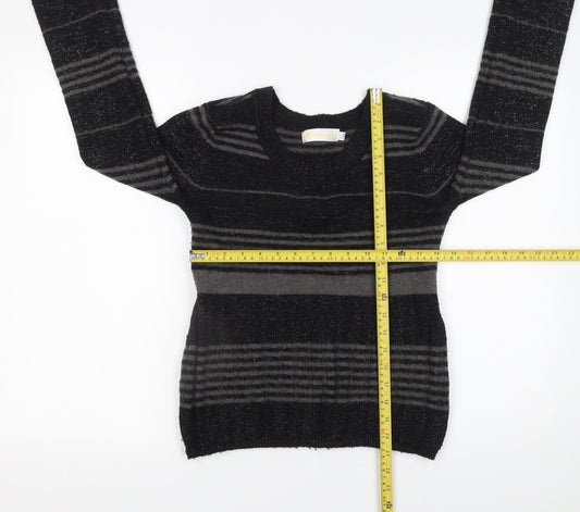 Womens UK Size M Yufascreation Black Pullover Jumper