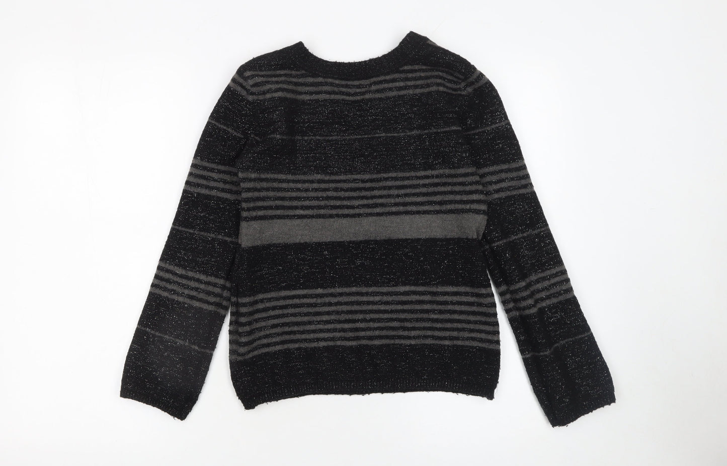 Womens UK Size M Yufascreation Black Pullover Jumper