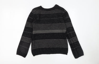 Womens UK Size M Yufascreation Black Pullover Jumper