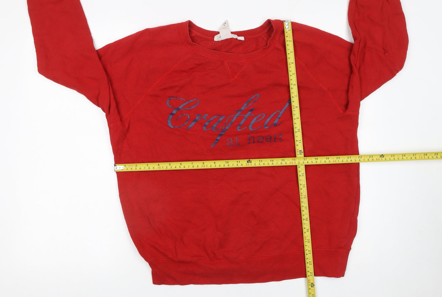 Womens UK Size L H&M Red Pullover Sweatshirt