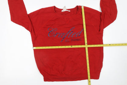 Womens UK Size L H&M Red Pullover Sweatshirt