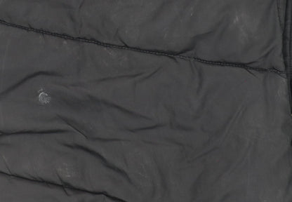 Next Girls Black Hooded Puffer Coat 14 Years Long Winter Jacket
