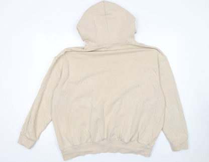 Womens UK Size M Nike Beige Pullover Hoodie