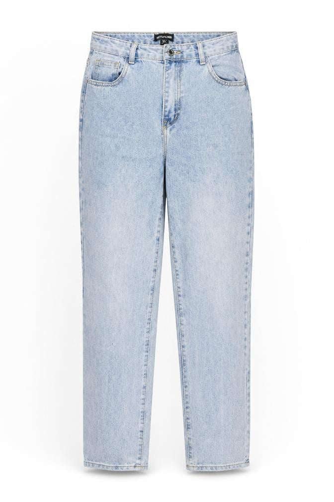 Womens UK Size 6 PRETTYLITTLETHING Regular Fit Straight Blue Jeans