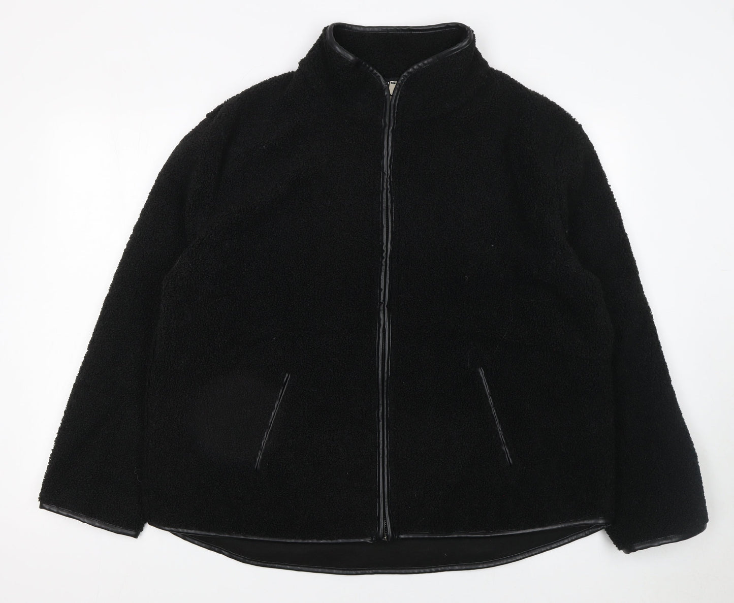 Womens UK Size L Peacocks Black Basic Jacket