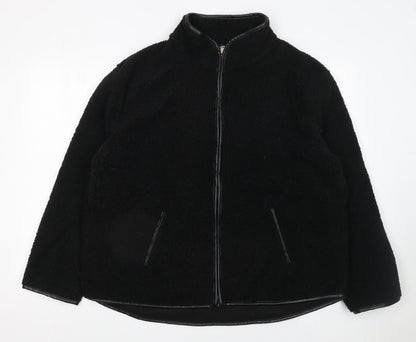 Womens UK Size L Peacocks Black Basic Jacket