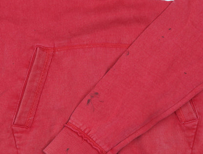 Womens UK Size 12 Liverpool Football Club Red Henley Hoodie