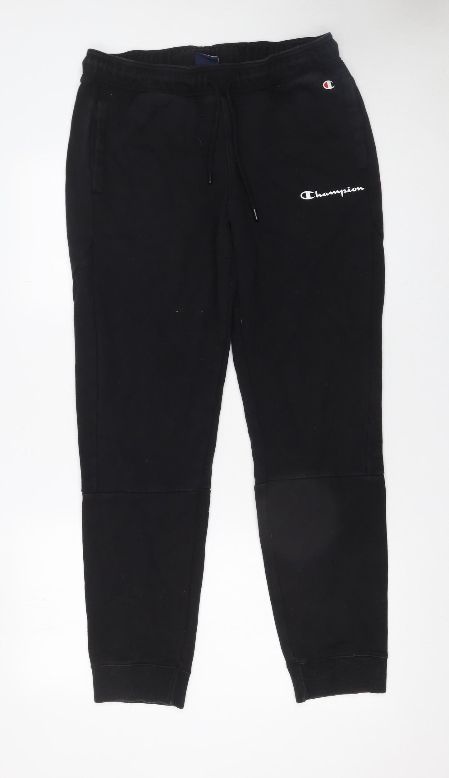 Mens UK Size M Champion Regular Fit Jogger Black Trousers