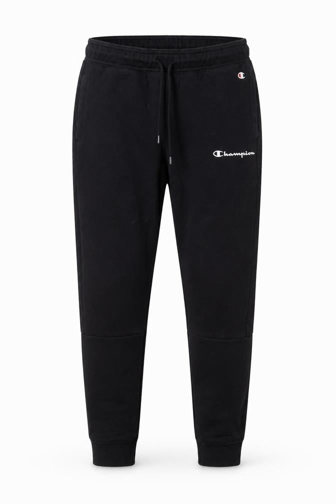 Mens UK Size M Champion Regular Fit Jogger Black Trousers