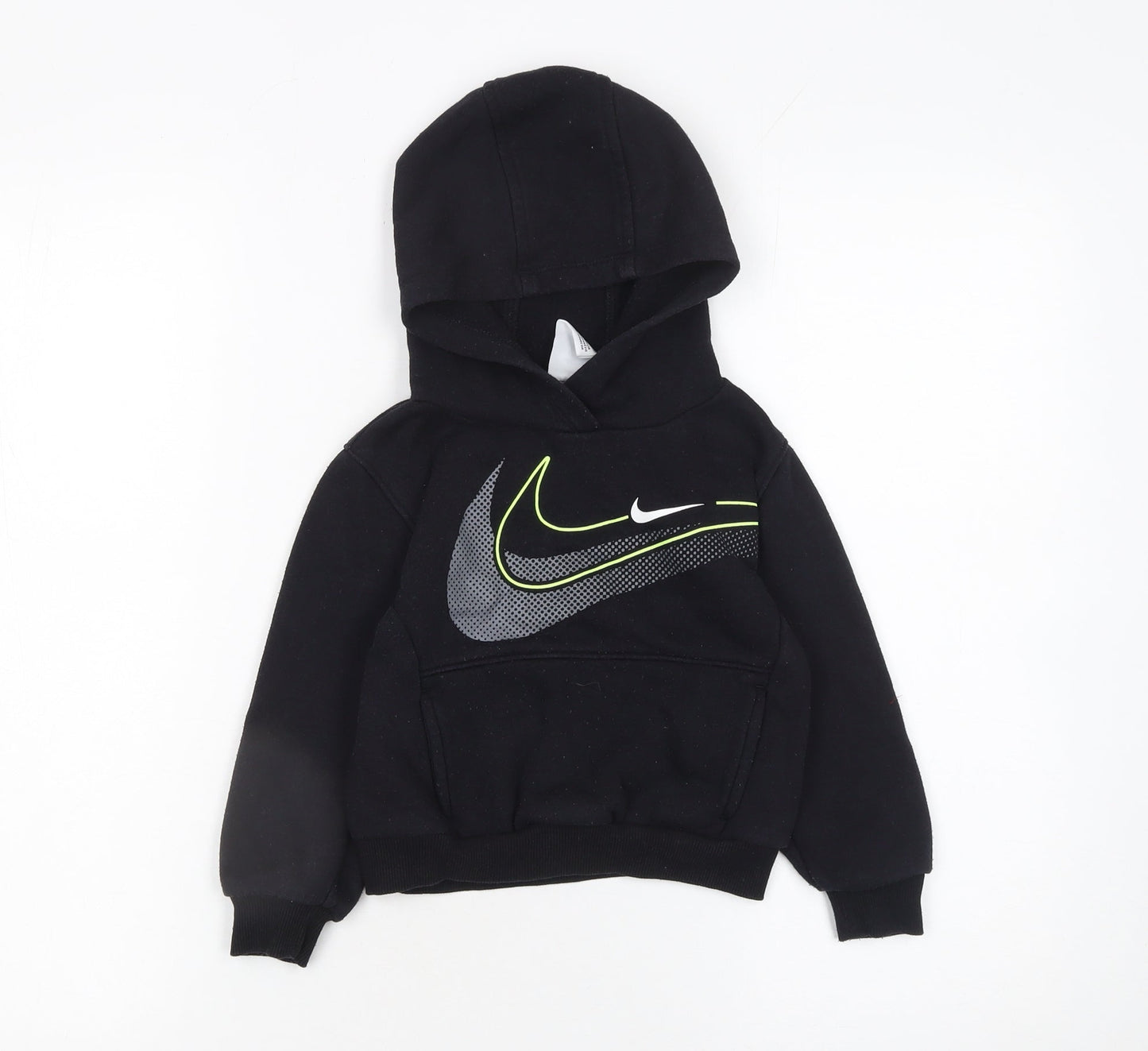 Boys UK Size 2-3 Years Nike Black Pullover Hoodie