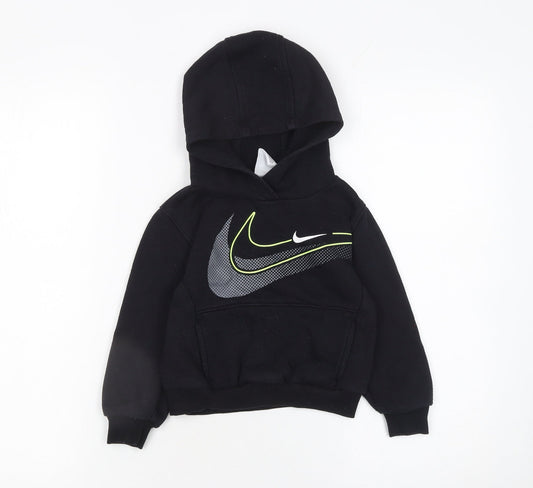 Boys UK Size 2-3 Years Nike Black Pullover Hoodie