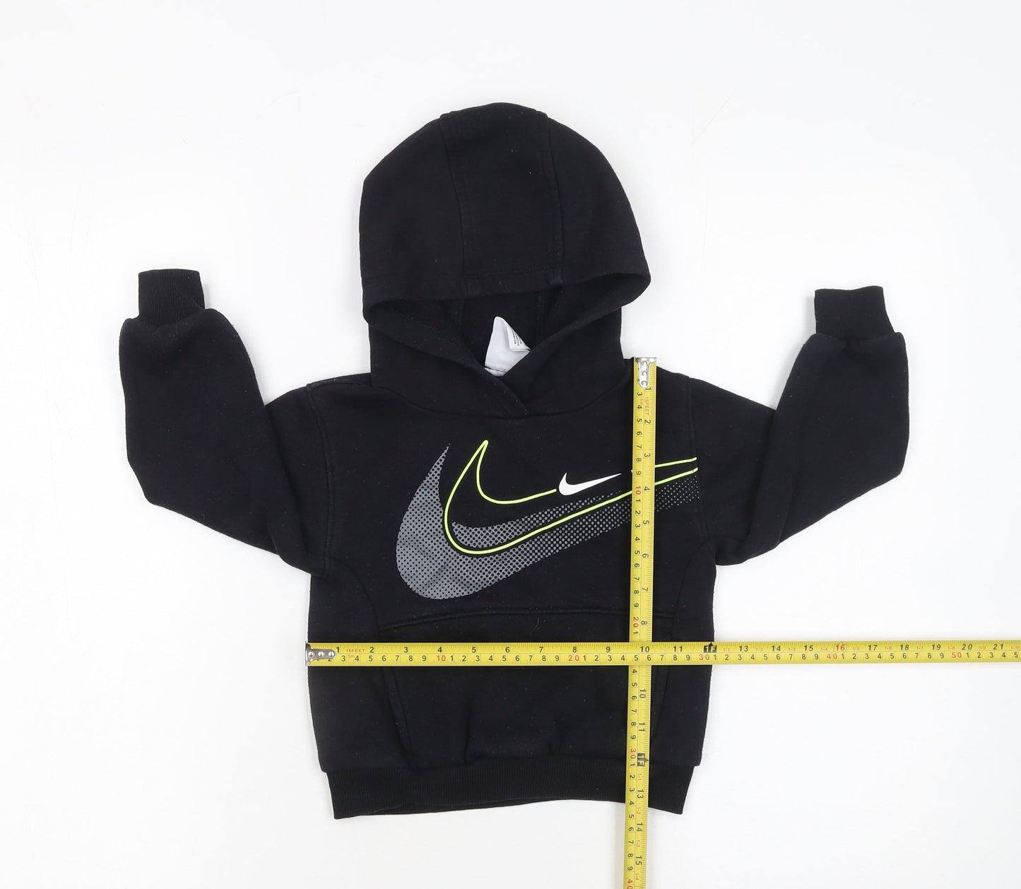 Boys UK Size 2-3 Years Nike Black Pullover Hoodie