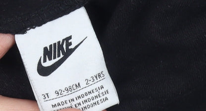 Boys UK Size 2-3 Years Nike Black Pullover Hoodie