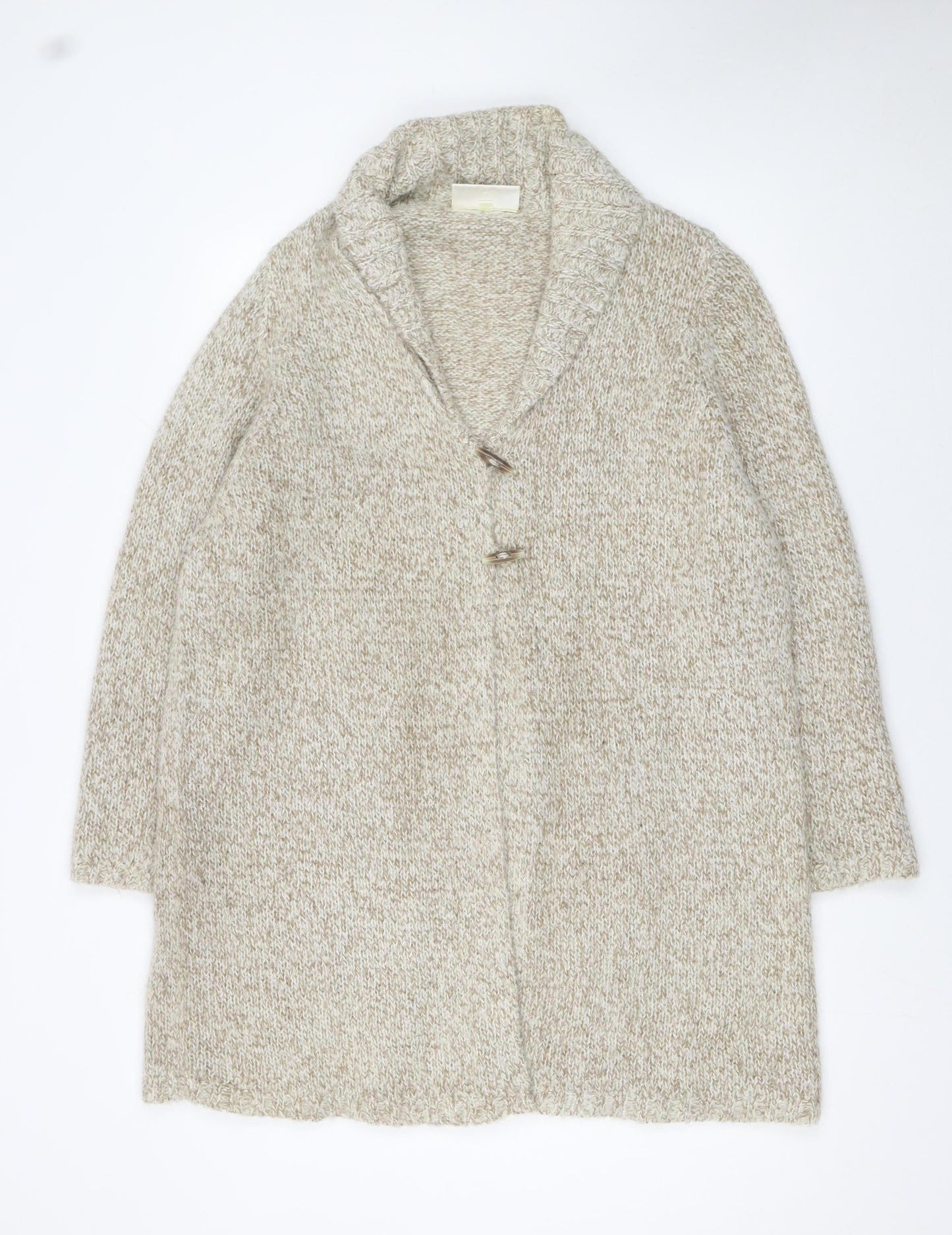 Womens UK Size 16 Ann Harvey Beige Cardigan Jumper