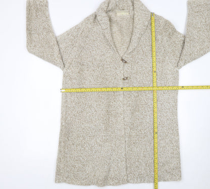 Womens UK Size 16 Ann Harvey Beige Cardigan Jumper