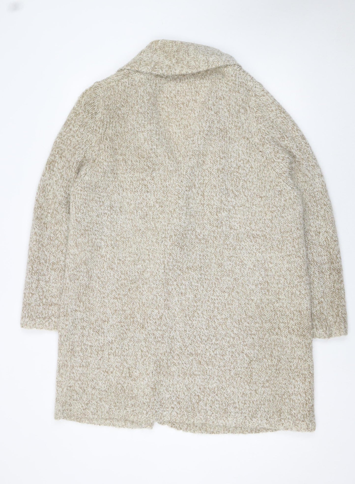 Womens UK Size 16 Ann Harvey Beige Cardigan Jumper