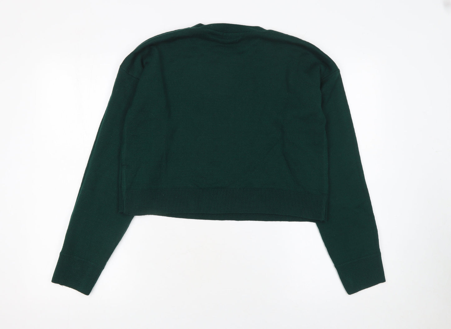 Womens UK Size S Boohoo Green Pullover Jumper