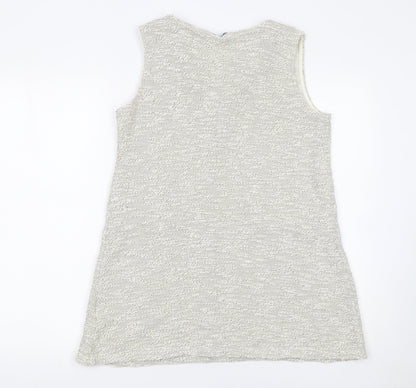 Womens UK Size S Sfera Ivory Tunic Blouse