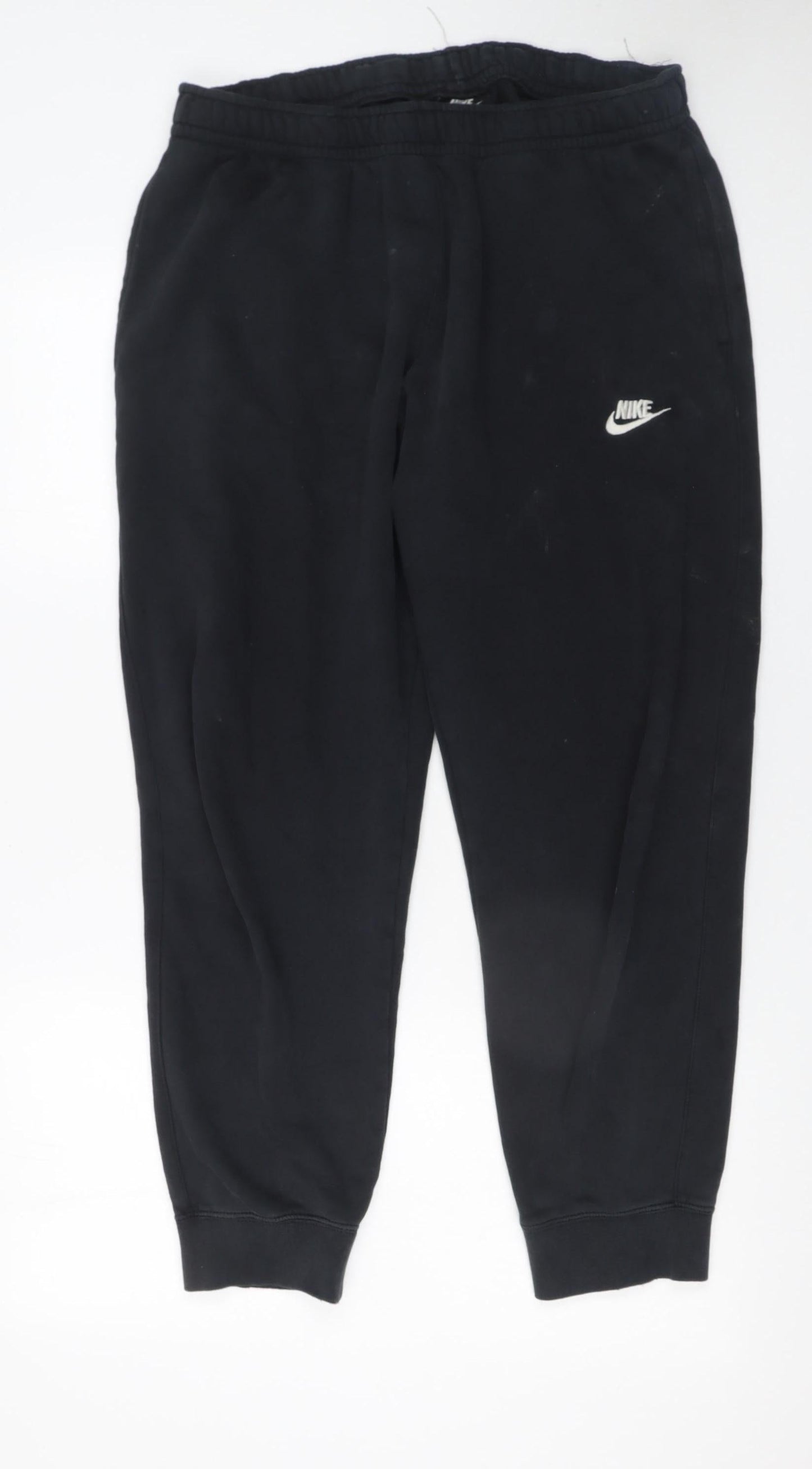 Mens UK Size L Nike Regular Fit Jogger Black Trousers