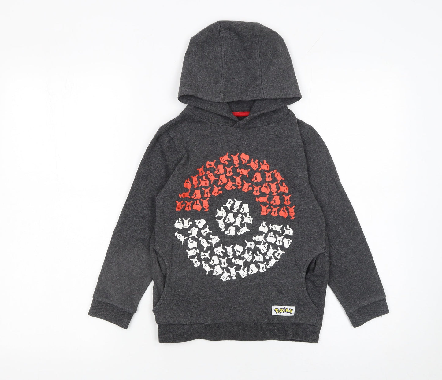 Boys UK Size 5-6 Years Character.com Grey Pullover Hoodie