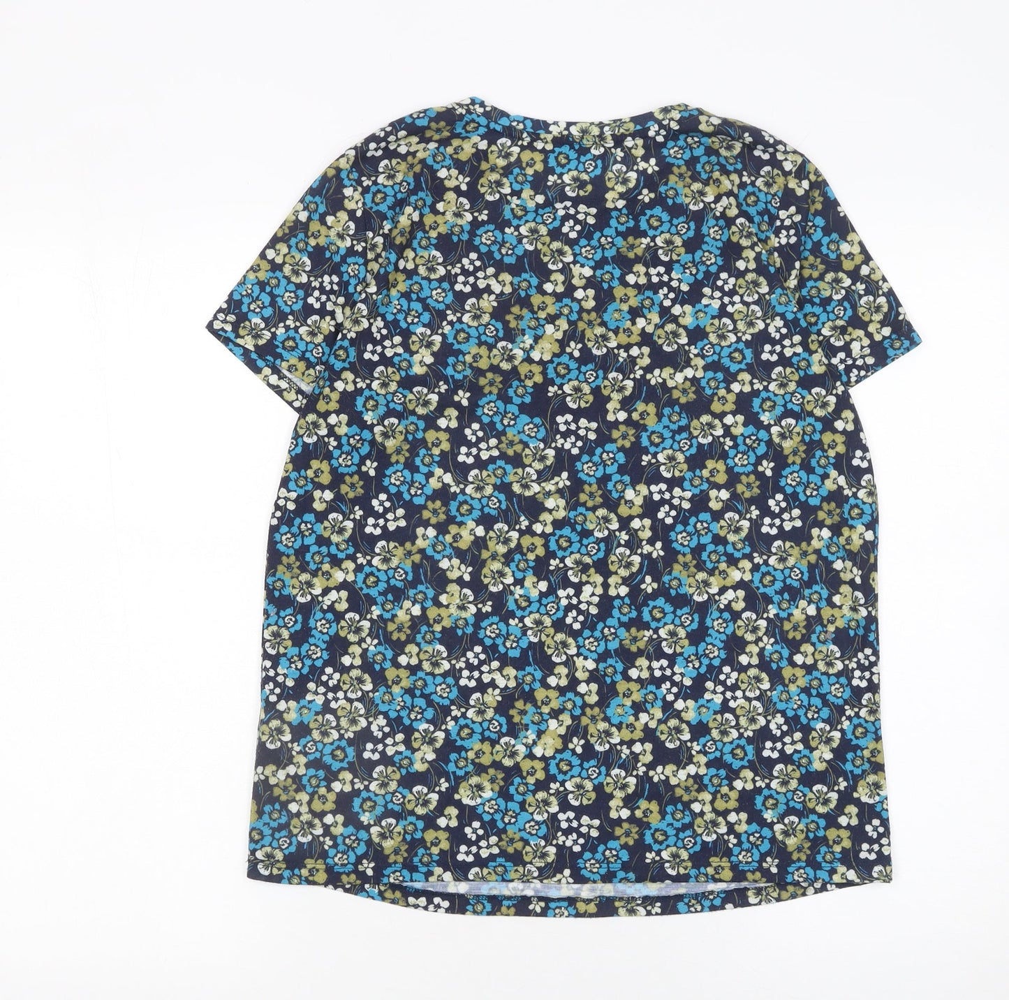 Womens UK Size 10 Very Blue Basic Blouse