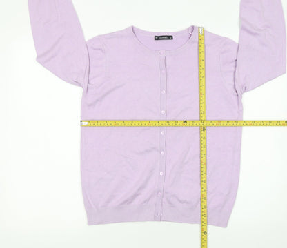 Womens UK Size M Dunnes Purple Cardigan Jumper