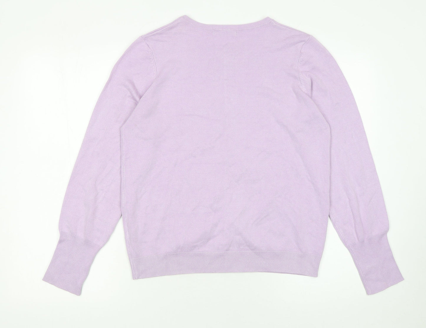 Womens UK Size M Dunnes Purple Cardigan Jumper