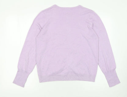 Womens UK Size M Dunnes Purple Cardigan Jumper