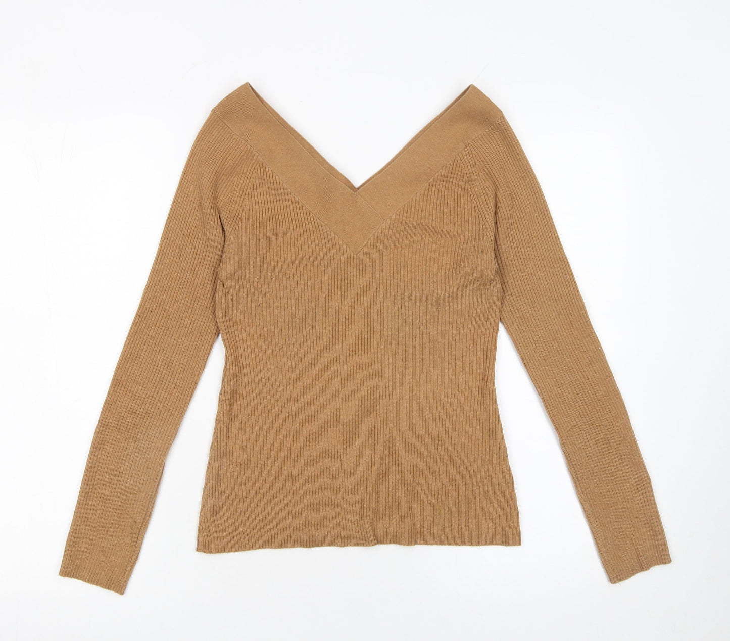 Womens UK Size 10 River Island Beige Pullover Jumper