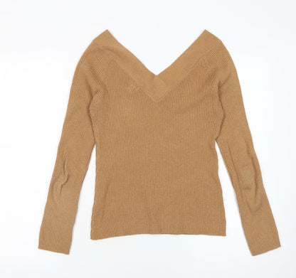 Womens UK Size 10 River Island Beige Pullover Jumper