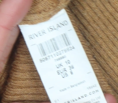 Womens UK Size 10 River Island Beige Pullover Jumper
