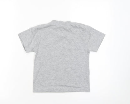 Boys UK Size XS NYPD Grey Basic T-Shirt