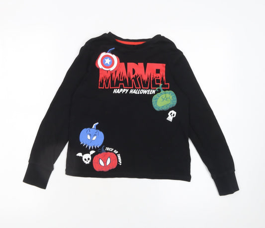 Boys UK Size 8-9 Years George Black Pullover T-Shirt